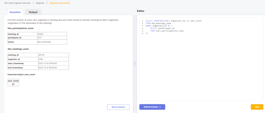 Interactive SQL Course Simulators